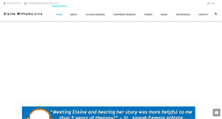 Desktop Screenshot of elainewilliamslive.com
